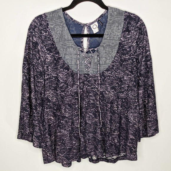 Anthropologie Tops - ANTHROPOLOGIE Blue Akemi Kin Marcella Boho Blouse Sz M